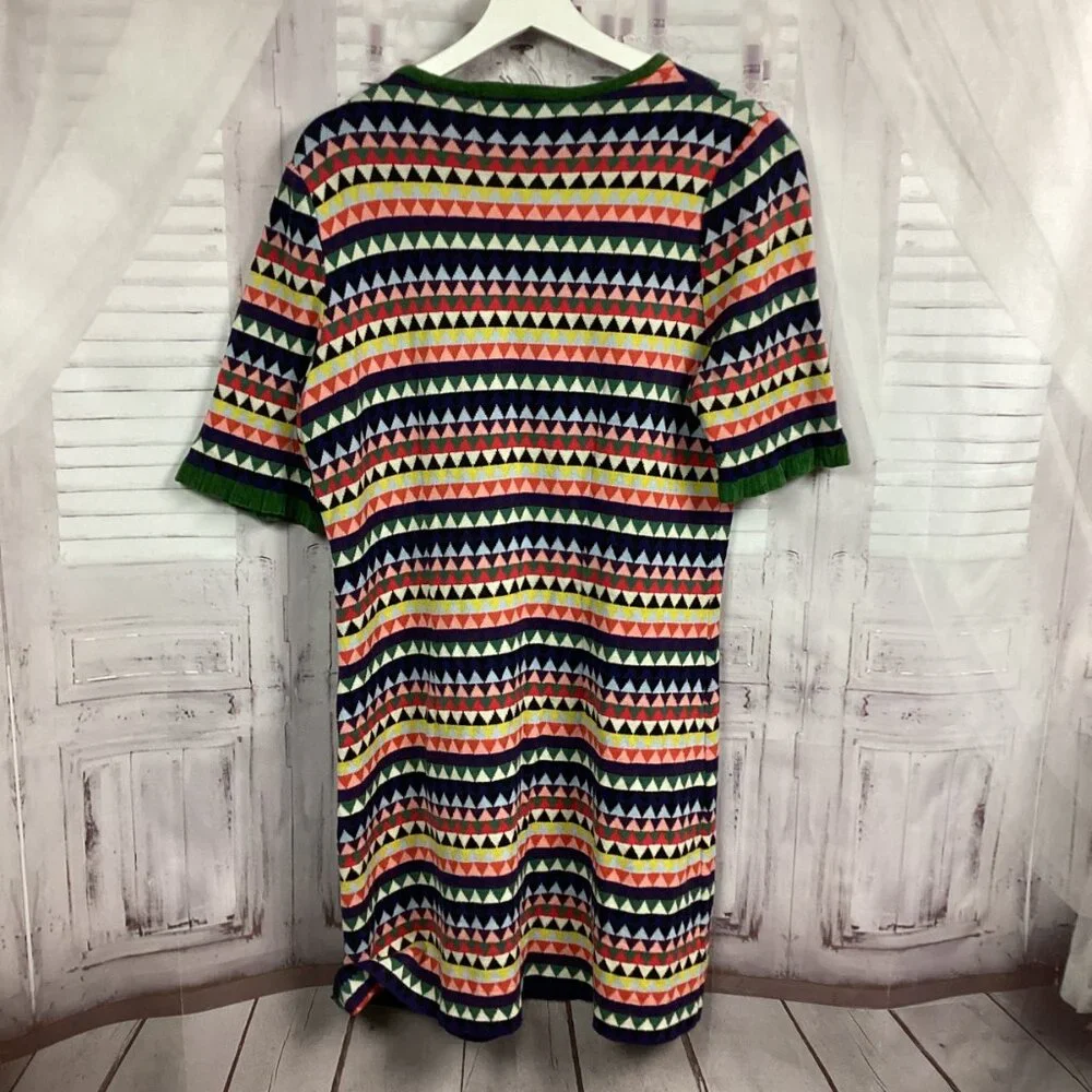 Anthropologie Aldomartins Barcelona Midi Striped Sweater Dress XL - Picture 9 of 12